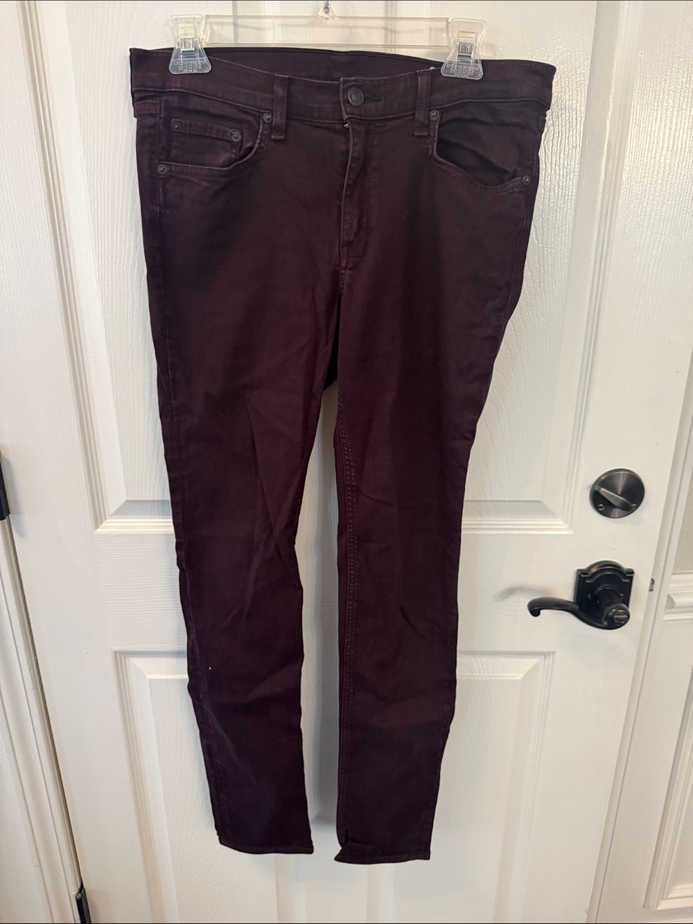 rag & bone Skinny Jeans in Deep Wine